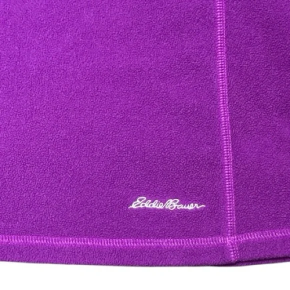 Eddie Bauer - EC - Vibrant Purple Fleece Pullover - Picture 3 of 4